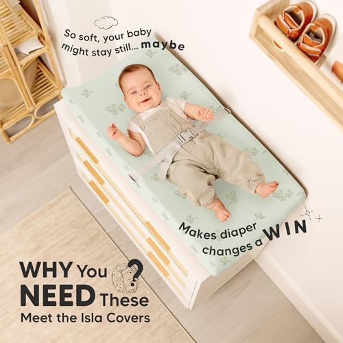 2-Pack Baby Changing Pad Cover for Girl - Image 2