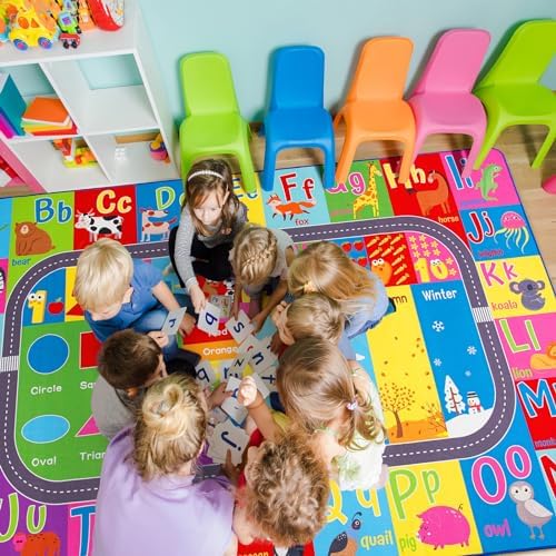 HOMORE Kids Rug, 9x12 Large Educational Rugs - Image 6