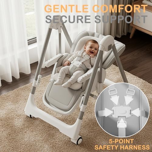 3-in-1 Foldable High Chairs for Babies and Toddlers - Image 4