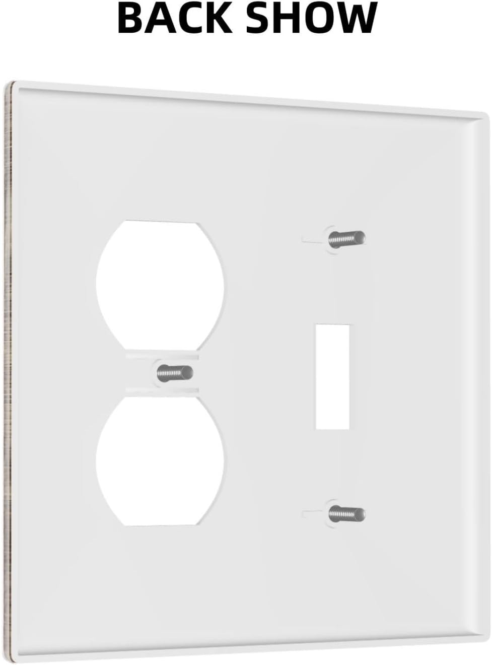 Wallplates Retro Rustic Brown Wood Grain 1 Toggle 1 Duplex Switch Plate Electrical Gfci Faceplate Decorative Light Switch Covers For Farmhouse Cabin Decor