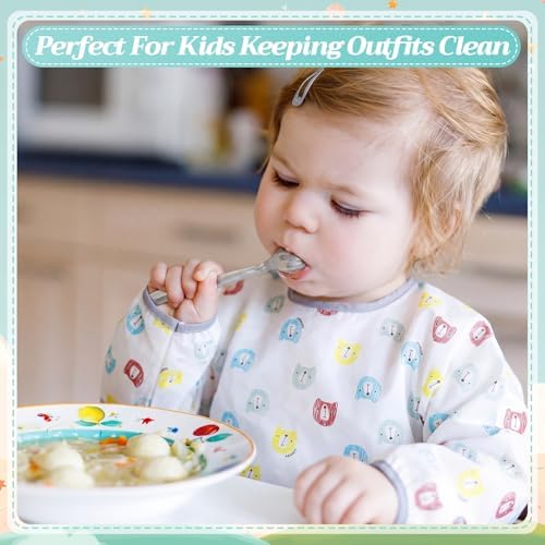 Tarpop Long Sleeve Bibs, Infant Smocks Bulk - Image 5