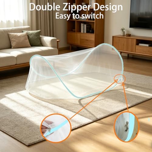 CMINGJ Pop Up Mosquito Tent, Portable Foldable Mosquito Net 78 * 31 * 22in - Image 5