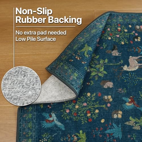 BESBLEE 2'6X6 Washable Kitchen Runner Rug, Animal Non Slip - Image 6