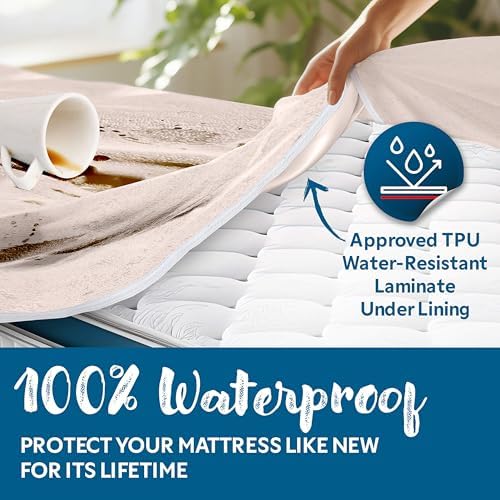 Guardmax Cot Mattress Encasement Zippered, 100% Waterproof Mattress Protector - Image 4
