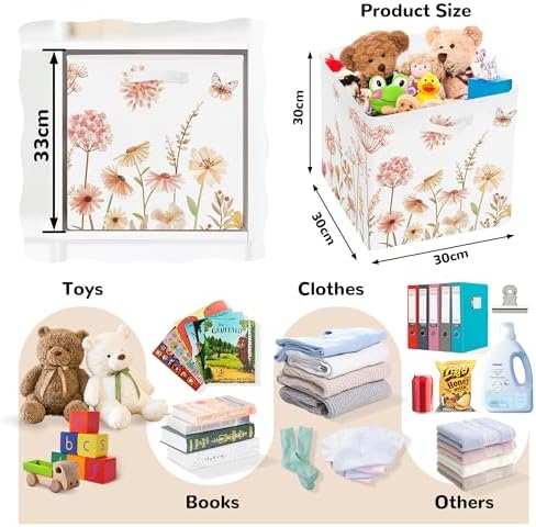 Clastyle 11.8" Flower Storage Basket Set of 3 - Image 2
