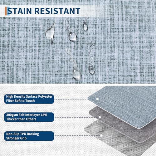GarveeHome Small Washable Area Rug 2x3 Modern Checkered Entry Bedroom Rug - Image 6