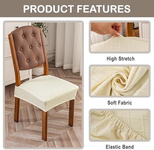 Genina Waterproof Chair Covers for Dining Room - Image 4