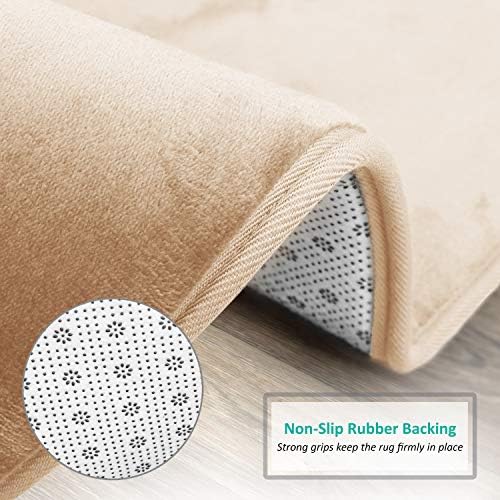Clara Clark 3 Piece Bathroom Rugs Bath Mat Set, Velvet Memory Foam Bath Mats - Image 4