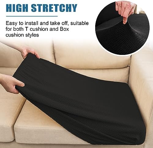 Water Repellent Sofa Cushion Slipcovers, Stretch Spandex Couch Cushion Covers - Image 5
