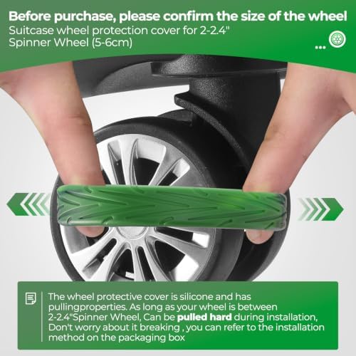8Pcs Luggage Wheel Covers, Travel Accessories - Image 4