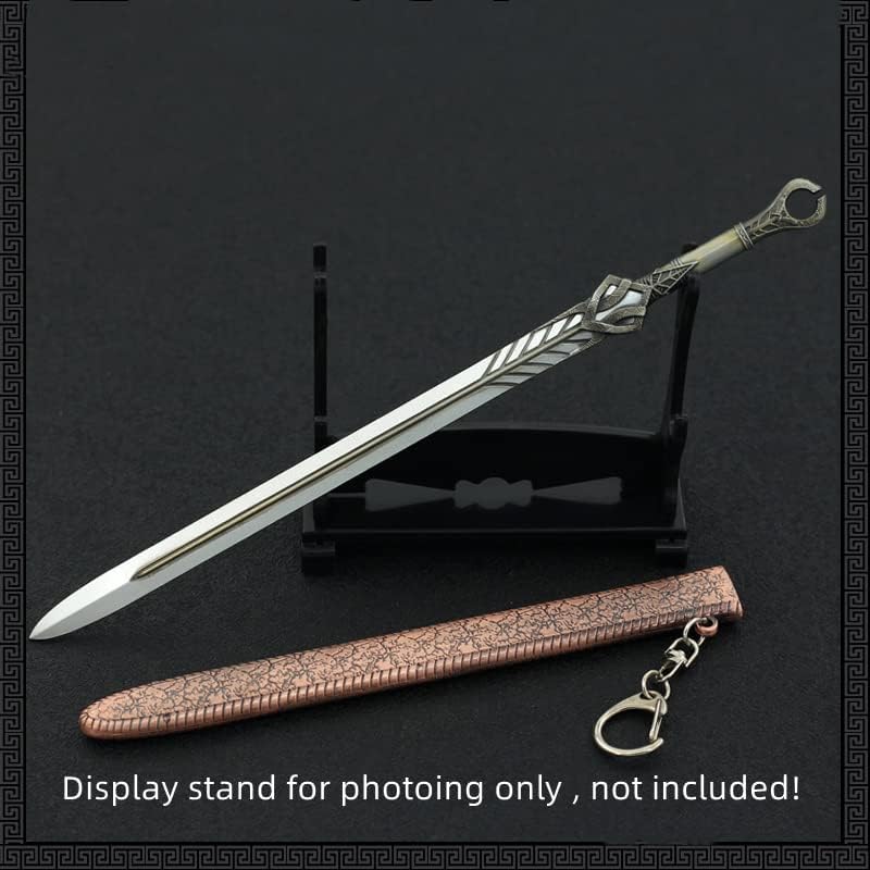 God of War Ragnarök Kratos Action Figures Game Toys Collection Keychain Desk Decoration Backpack Pendant Gift (Freyr's Ingrid Sword)
