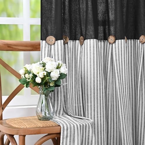 ASPMIZ Cotton Linen Farmhouse Curtains - Image 5