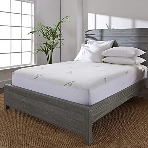 California King Mattress Protector by PURE BAMBOO, Waterproof by PureBamboo