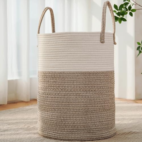 JMvicyroam 100L Cotton Rope Laundry Basket Hamper by JMvicyroam
