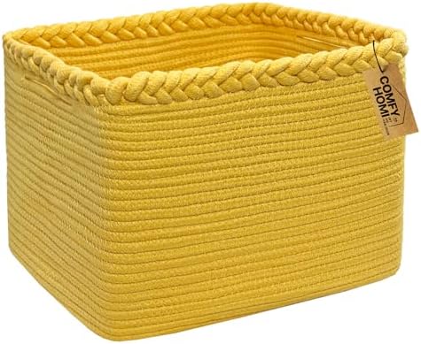COMFY-HOMI Cotton Rope Woven Basket by COMFY-HOMI