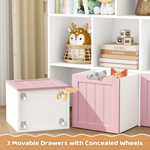 FOTOSOK Storage Organizer with Movable Drawers, Organizer - Image 6