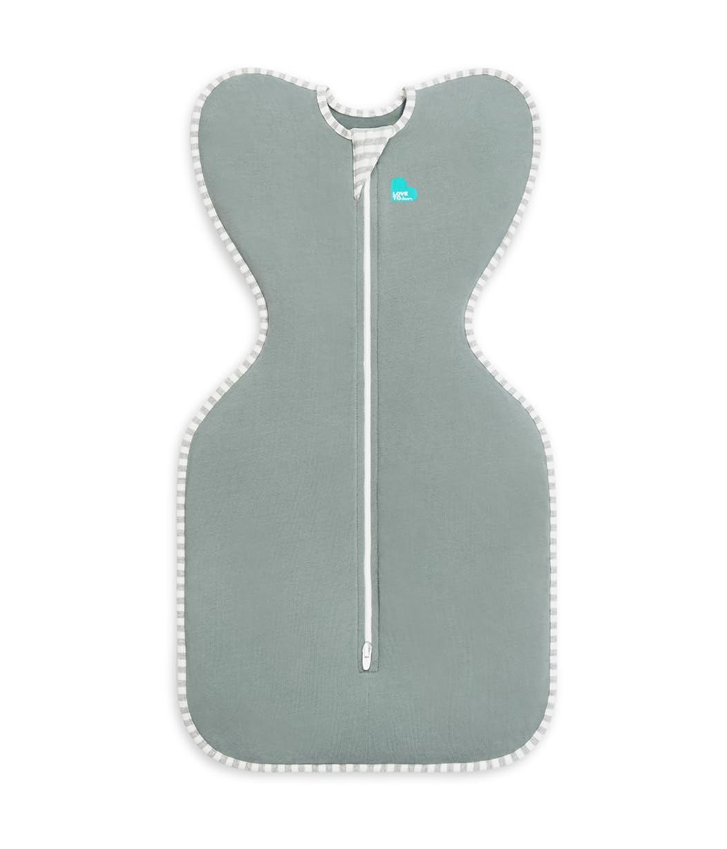 Love to Dream Swaddle UP, Baby Sleep Sack, Self-Soothing Swaddles for Newborns, Get Longer Sleep, Snug Fit Helps Calm Startle Reflex, New Born Essentials for Baby, 1.0 TOG, 13-19 lbs, Deep Olive