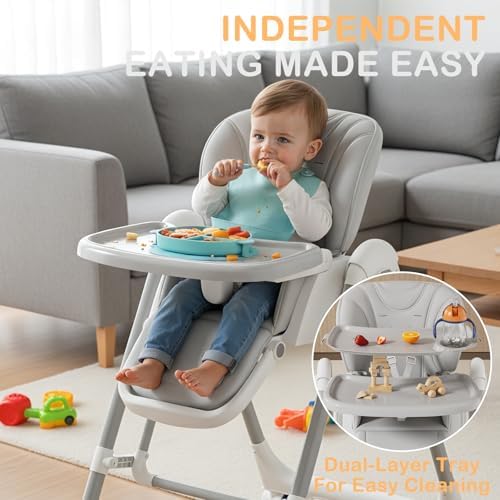 3-in-1 Foldable High Chairs for Babies and Toddlers - Image 3