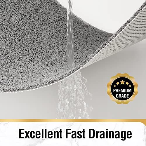 HITSLAM Square Shower Mat, 47 x 47 Inch Non Slip Bath Mat - Image 6