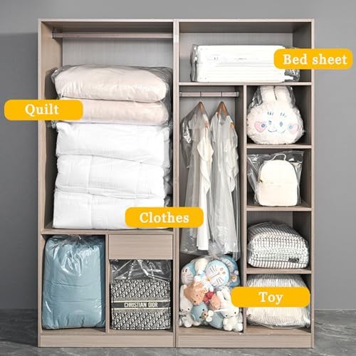 4 Pcs 45x65 inches Extra Large Clear Plastic Bags Perfect - Image 5