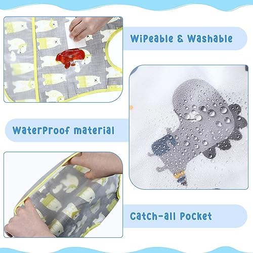12 Pcs Waterproof Baby Bibs - Image 3