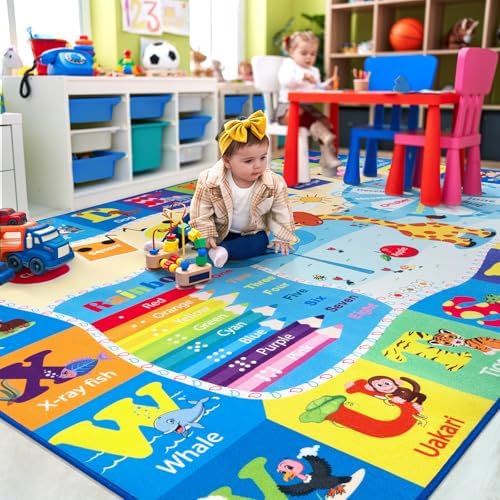 BENRON 3x5 Playroom Rug for Kids Washable, Play Mat - Image 5