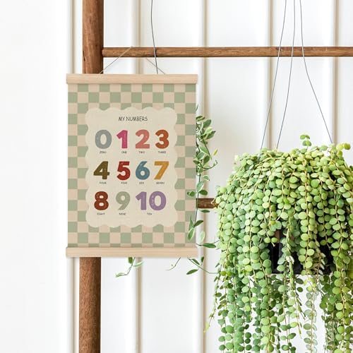 MAQIKA Boho Alphabet Number Classroom Poster Framed - Image 5