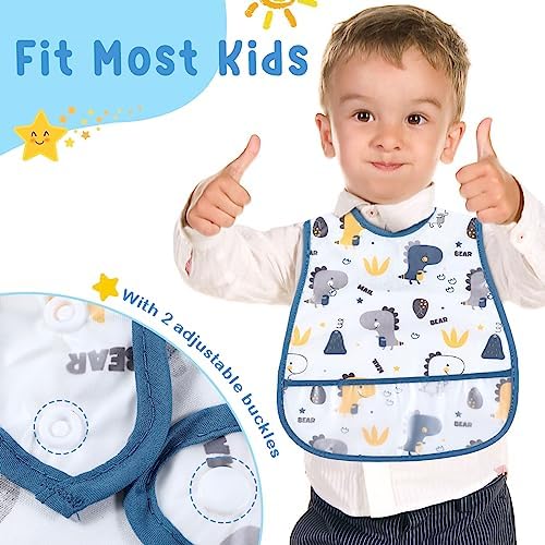 12 Pcs Waterproof Baby Bibs - Image 5