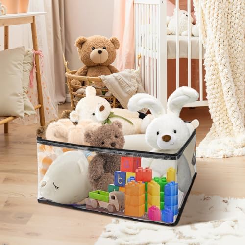 6Pack Clear Blanket Storage Bags Comforter Clothes Storage Moving Bag - Image 2