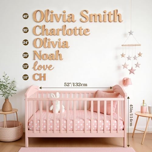 Personalized Wooden Name Sign for Nursery - Image 4