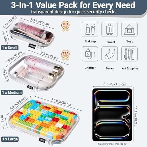 YQBRAO Clear Hard Shell Organizer Set - Image 4