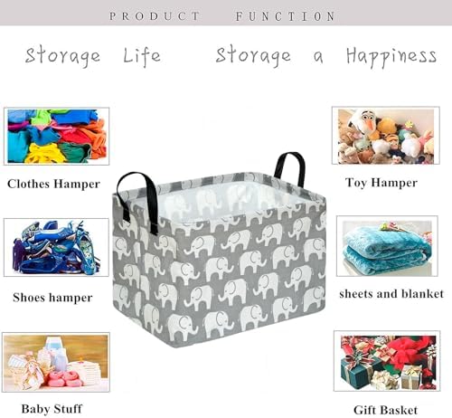 Kid Storage Basket Gift Shelf Basket Toy Storage Bin, Nursery Basket Organizer - Image 3