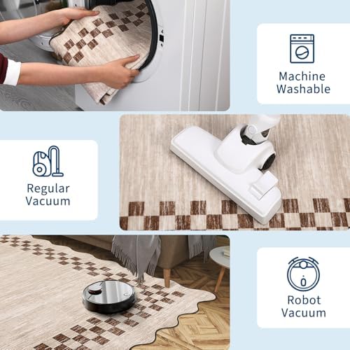 GarveeHome Scalloped Washable Rug 9x12 Area Rug - Image 6