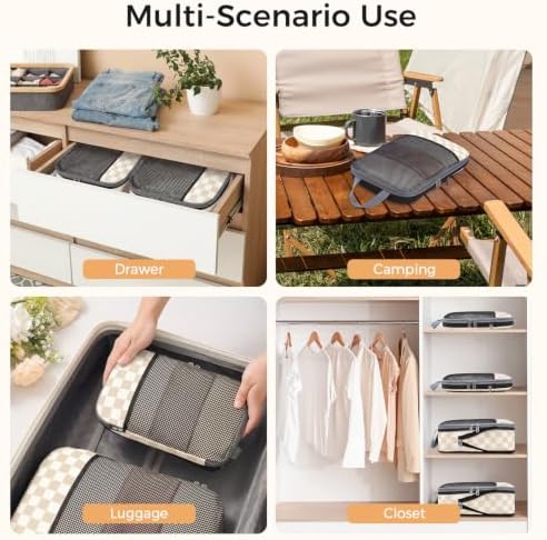 BAGAIL 4 Set/6 Set/8 Set Compression Packing Cubes Travel Accessories - Image 7
