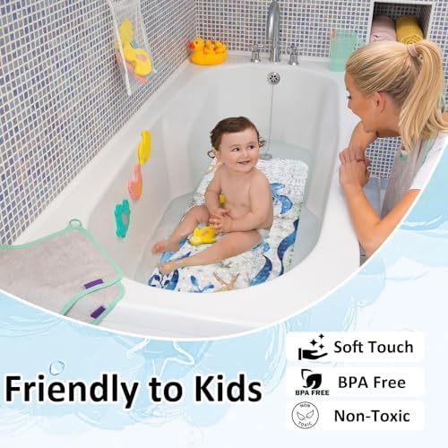 Topotdor Kids Bathtub Mat Non Slip, Tub Mat - Image 3