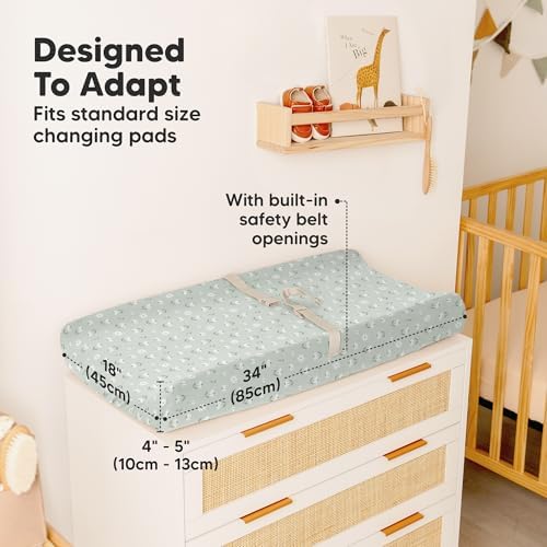 2-Pack Baby Changing Pad Cover for Girl - Image 4