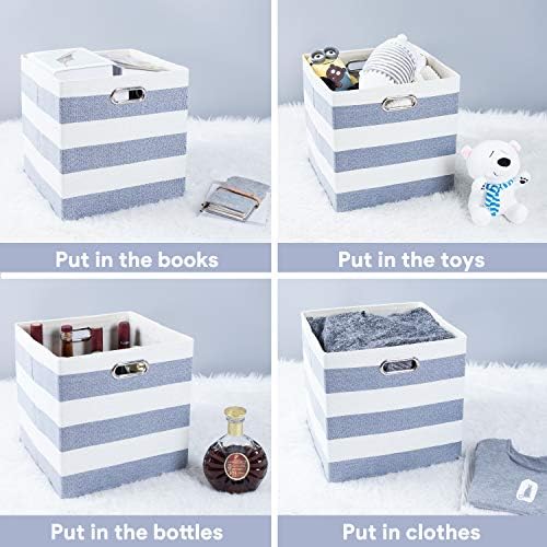13x13x13 Storage Cubes Bins, Collapsible Fabric Bins 4Pack - Image 6