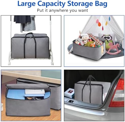 MISSLO Thick Over Size Storage Bag, Folding Organizer Bag, Under Bed Storage - Image 4