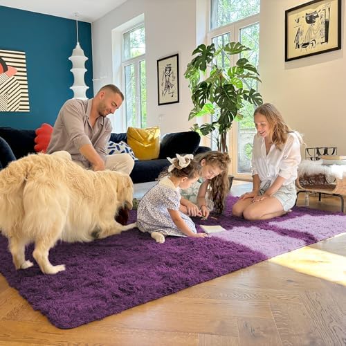 OLANLY 2x3 Machine Washable Small Bedside Rug, Soft Fluffy Shaggy Entryway - Image 6