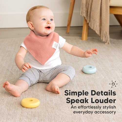 KeaBabies 8pk Organic Baby Bandana Bibs - Image 5
