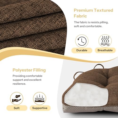 Chair Cushions for Dining Chairs Set of 2 - Image 4
