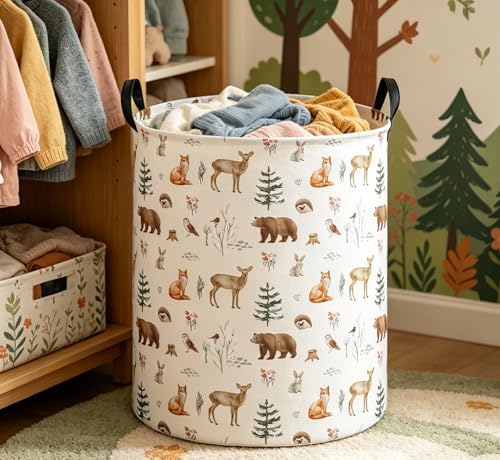 Essme Kids Laundry Basket, Animal Hamper Waterproof Storage Bin - Image 4