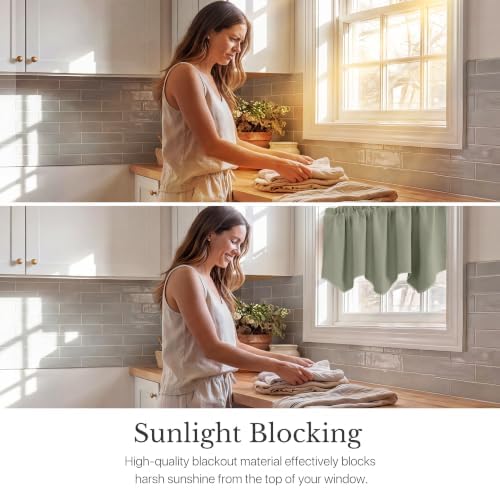 NICETOWN Valance Curtain Kitchen Farmhouse Window Decor - Image 2