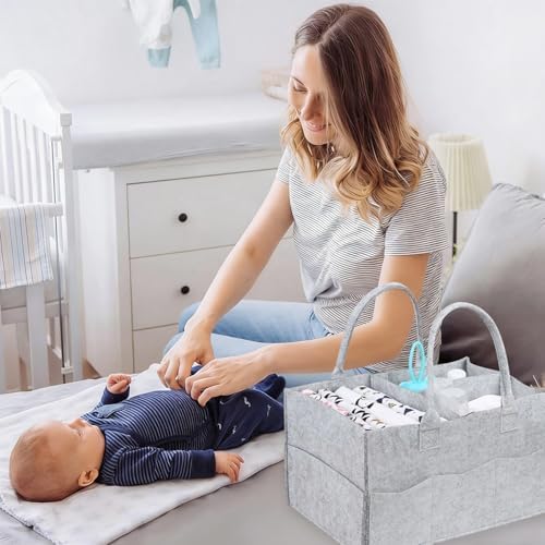 2 Pack Diaper Caddy Organizer, Portable Baby Caddy Organizer - Image 7