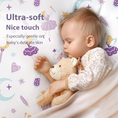 Baby Bedside Bassinet Sheets Fitted, 33”x20” Compatible - Image 3