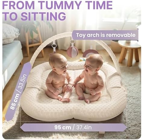 Twins Baby Play Mats for Floor Activity Gym - Image 5