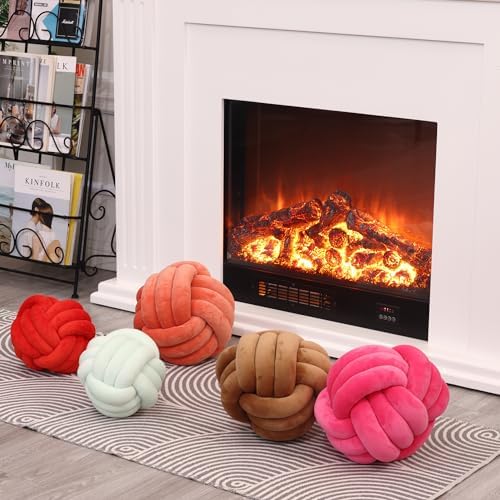 Petrella Light Green Knot Pillow Ball, 11 Inch Decorative Pillow - Image 6