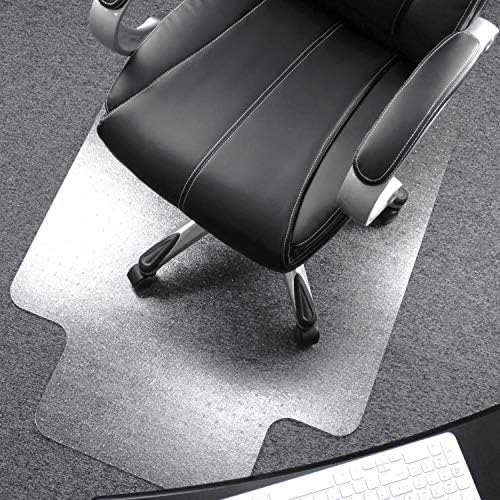 Floortex Poly Rctglr Lipped ChairMat Plush Pile Carpet48X53 - Image 2