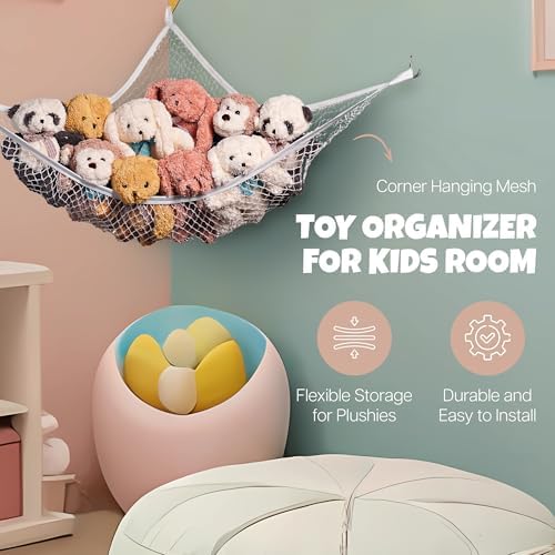 Handy Laundry Stuffed Animal Hammock Corner Net 2-Pack – Stuffed Animal Net & - Image 2