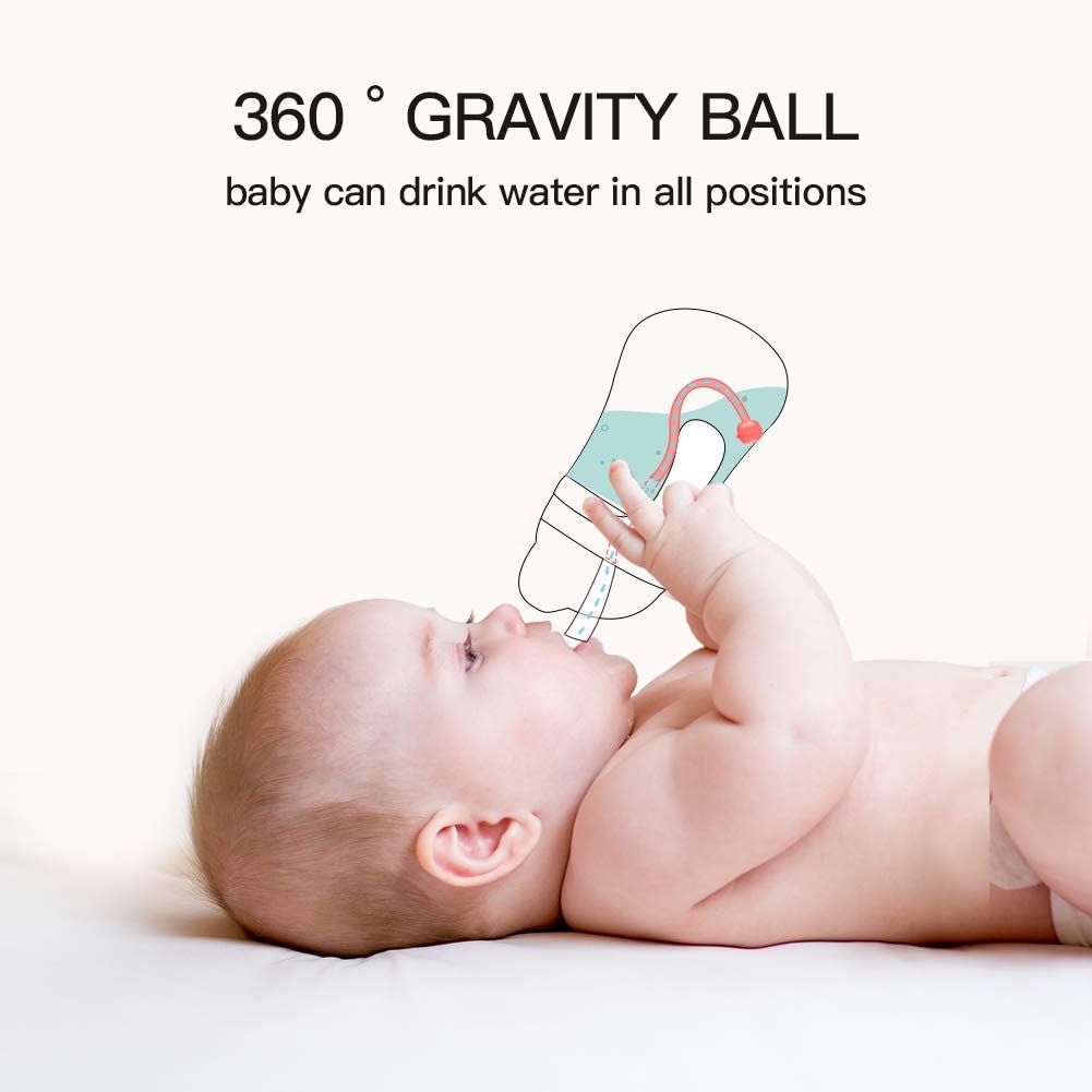 POTATO Toddler Cups Spill Proof Sippy Cup with Handles and Strap, Straw Cups for Babies, 240ML/8oz, Green